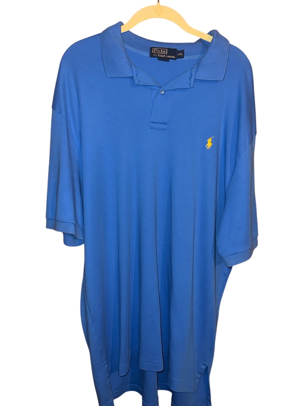 Polo by Ralph Lauren Bright Blue Polo with Yellow Pony Embroidery